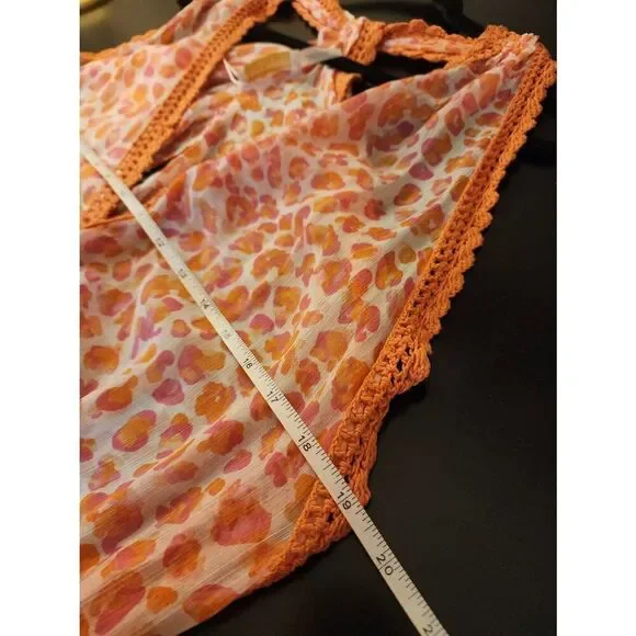 Ramy Brook NWT Donica Leopard print swim cover up dress size Large - Picture 11 of 12